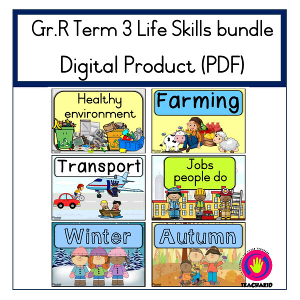TERM 3 Life Skills Bundle-Grade R (PDF)