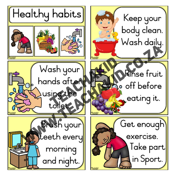 Healthy Habits – Life Skills theme (digital) – Teachakid