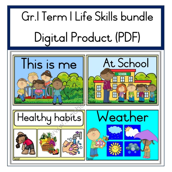 TERM 1 Life Skills Bundle-Grade 1 (PDF)