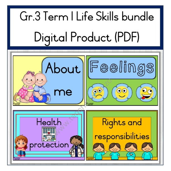 TERM 1 Life Skills Bundle-Grade 3 (PDF)