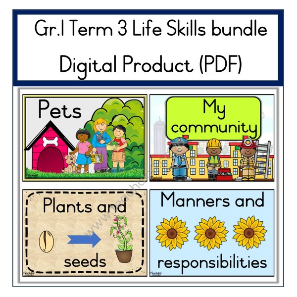 TERM 3 Life Skills Bundle-Grade 1 (PDF)