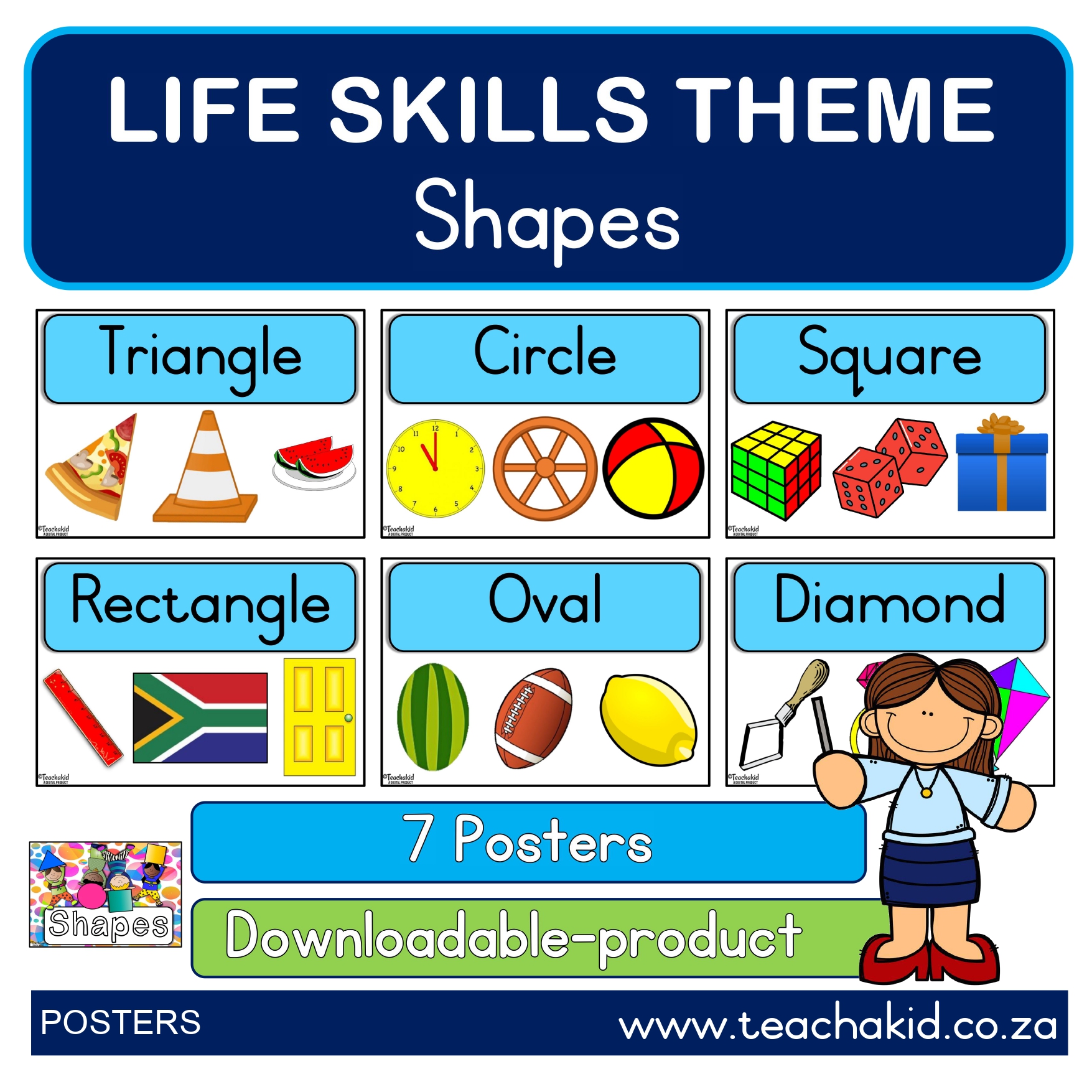 Life Skills theme-Shapes (digital)