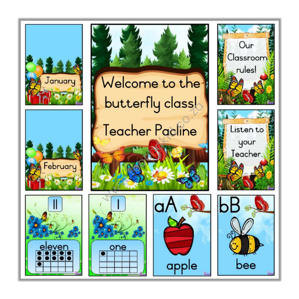 Butterfly Class Theme Set (printed)