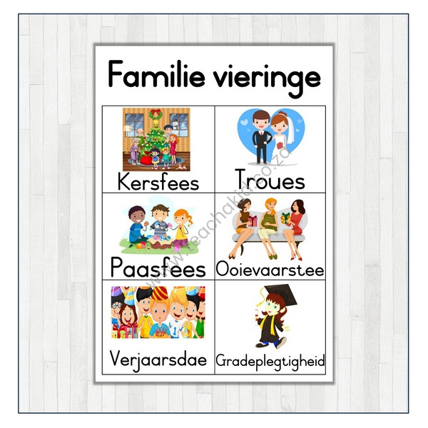 Familie Vieringe Plakkaat (printed)