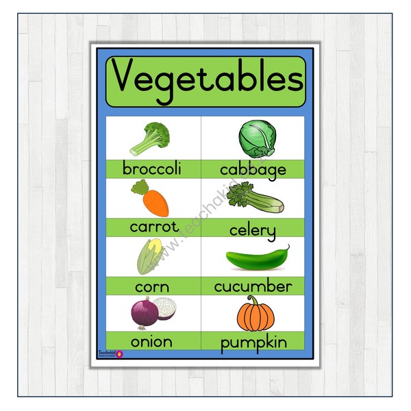 Vegetables Poster (printed)