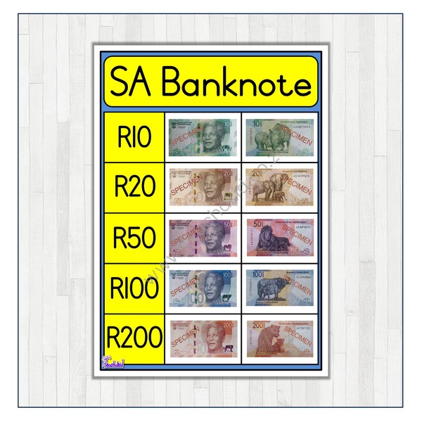 SA Geld- Banknote (printed)