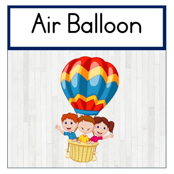 Air Balloon Class Theme Set (printed)