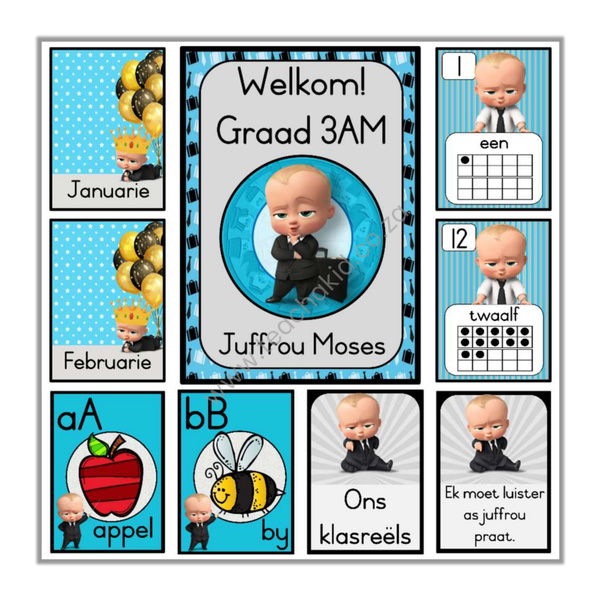 Boss Baby-Blou Klastema (printed)