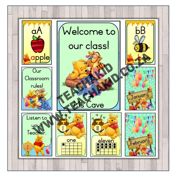 Winnie the Pooh Class Theme Set (printed)