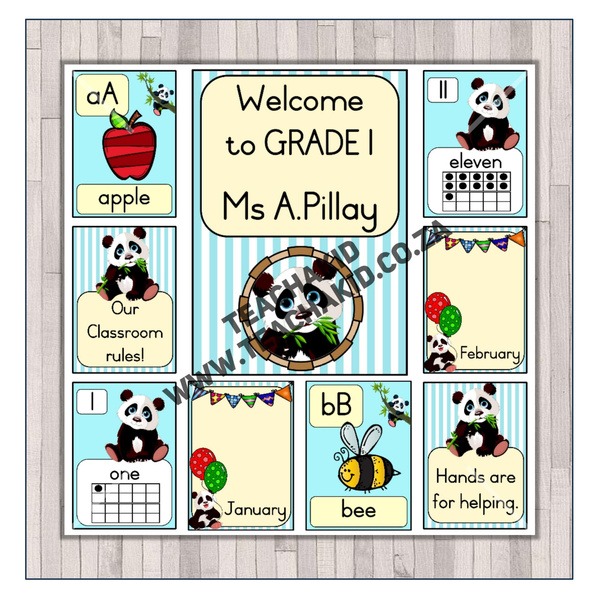 Panda Class Theme Set (printed)