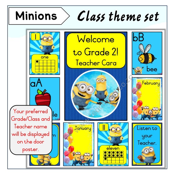 Minions Class Theme Set (printed)