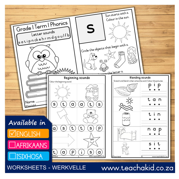 Term 1 Grade 1 Phonics (digital)