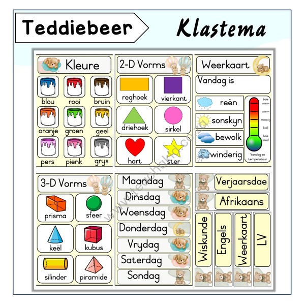 Pastel Teddie Klastema (printed)