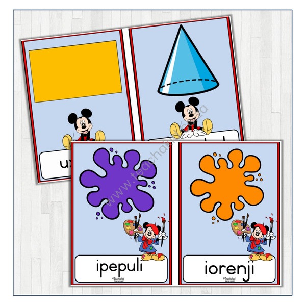 Colours and Shapes in Xhosa – Mickey Mouse (PDF)
