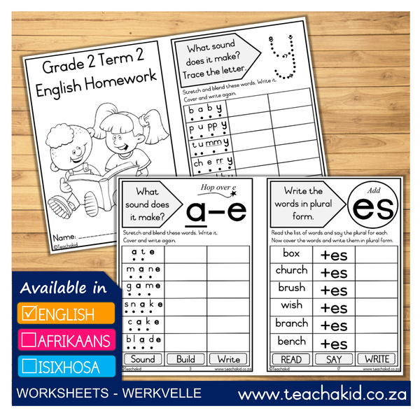 Term 2 Grade 2 Homework for Home Language (digital)