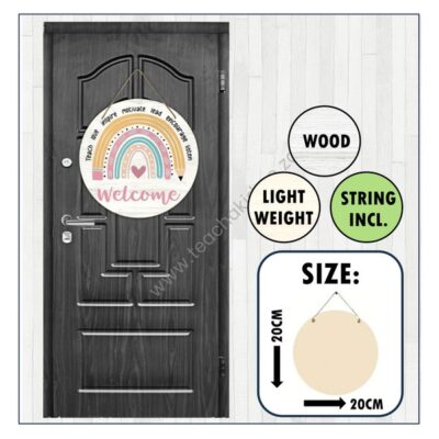 Door Sign - Pastel Rainbow
