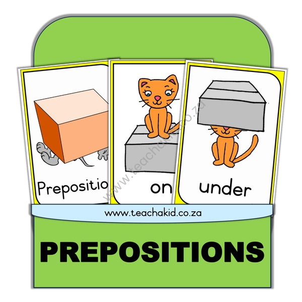 Preposition Flash cards (PDF)