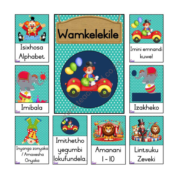 Circus Theme Set in Xhosa – Preschool (printed)