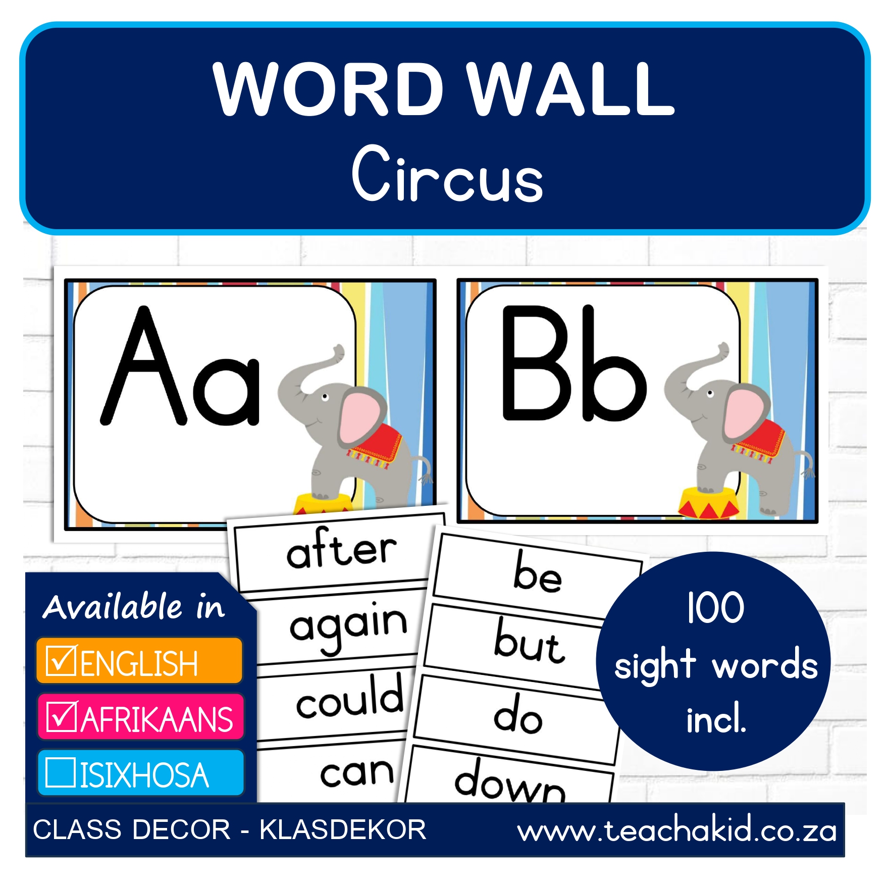 Word Wall Circus-Sirkus (digital)
