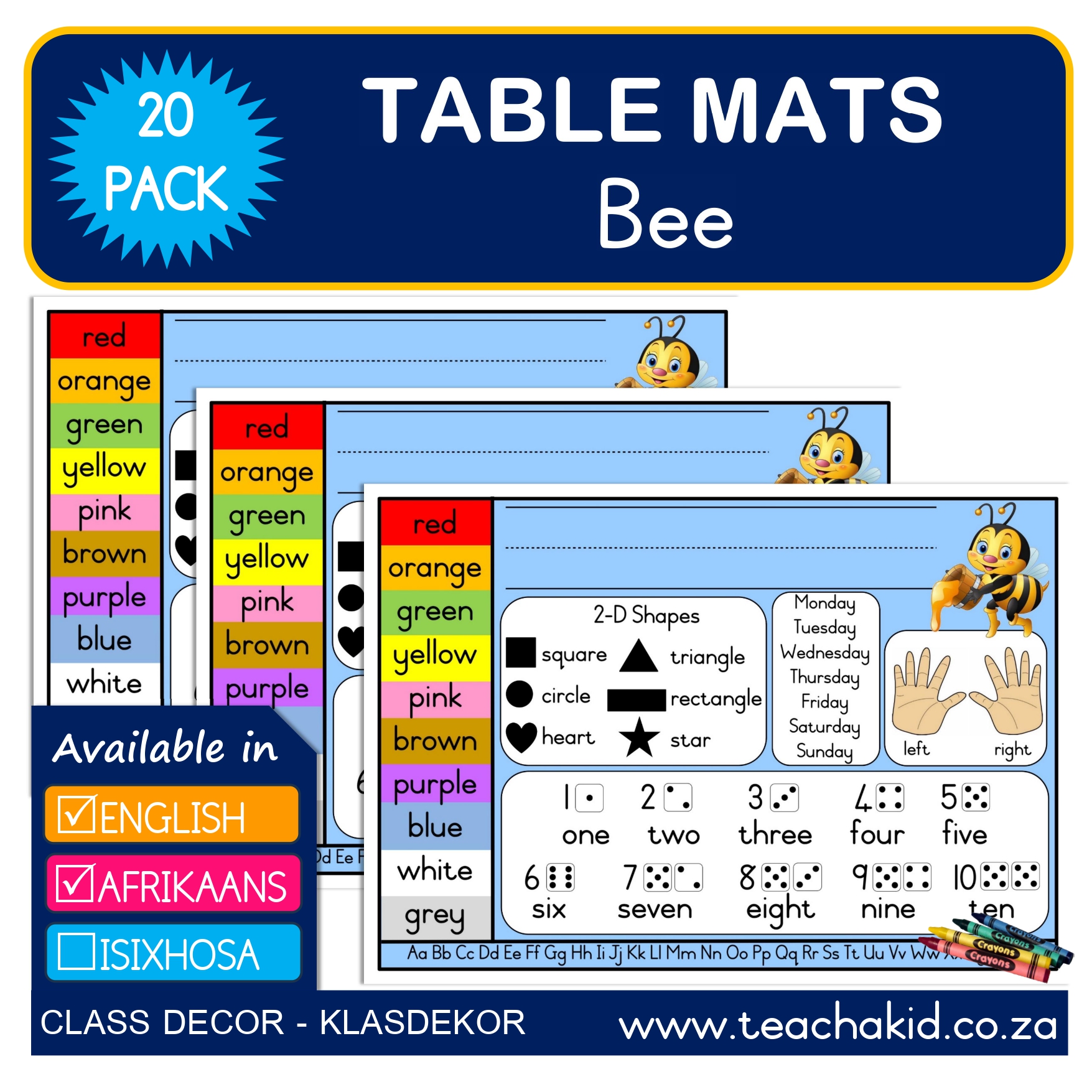Table mat Bee-Bytjie 01