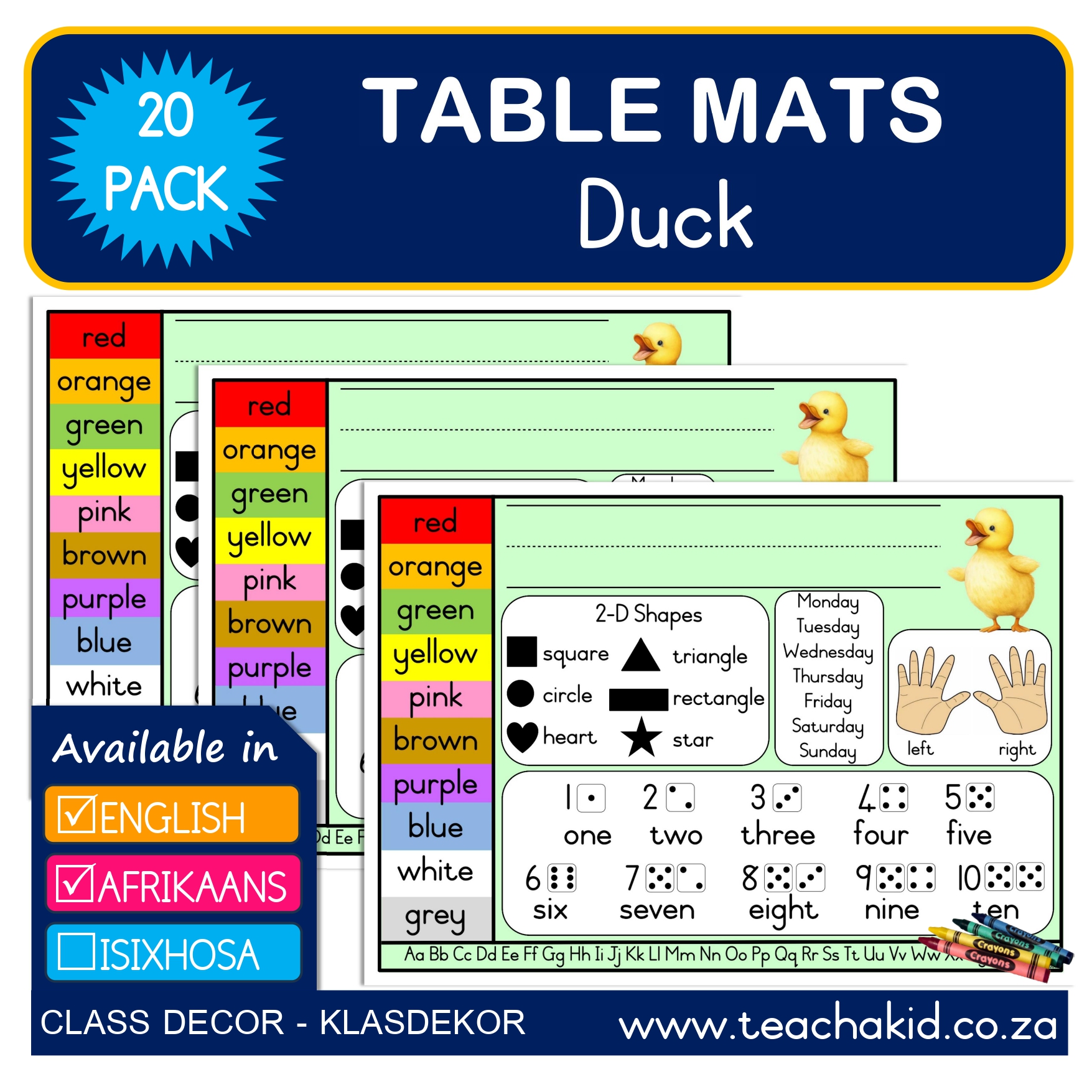 Table mat Ducks 01