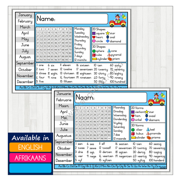 10-pack Table mat 010 (Printed)