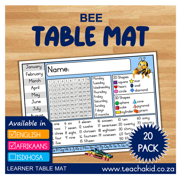 Table mat Bee-Bytjie 02
