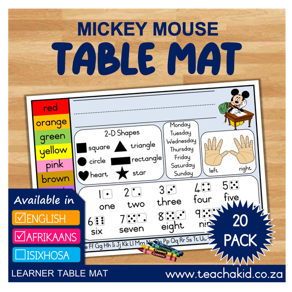 Table mat Mickey Mouse 01