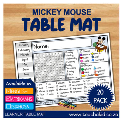 Table mat Mickey Mouse 02