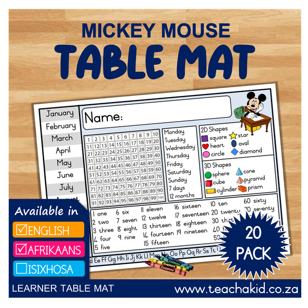 Table mat Mickey Mouse 02