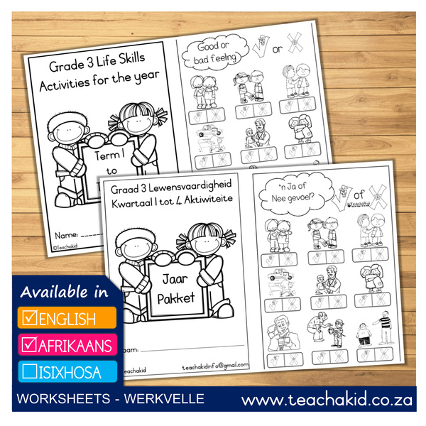 Year package Grade 3 Life Skills-Lewensvaardigheid (digital)