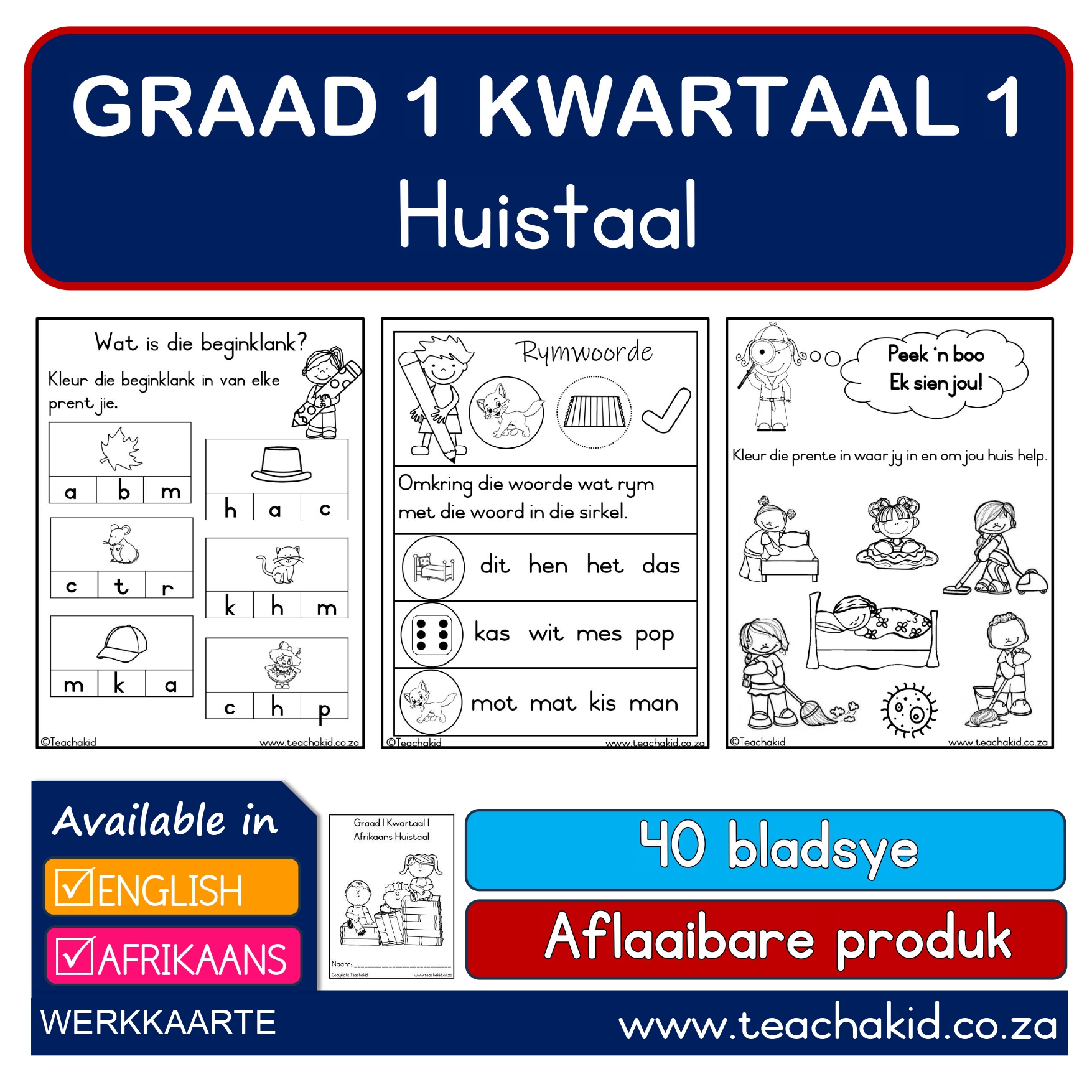 Grade 1 Term 1 Home Language-Huistaal (PDF)