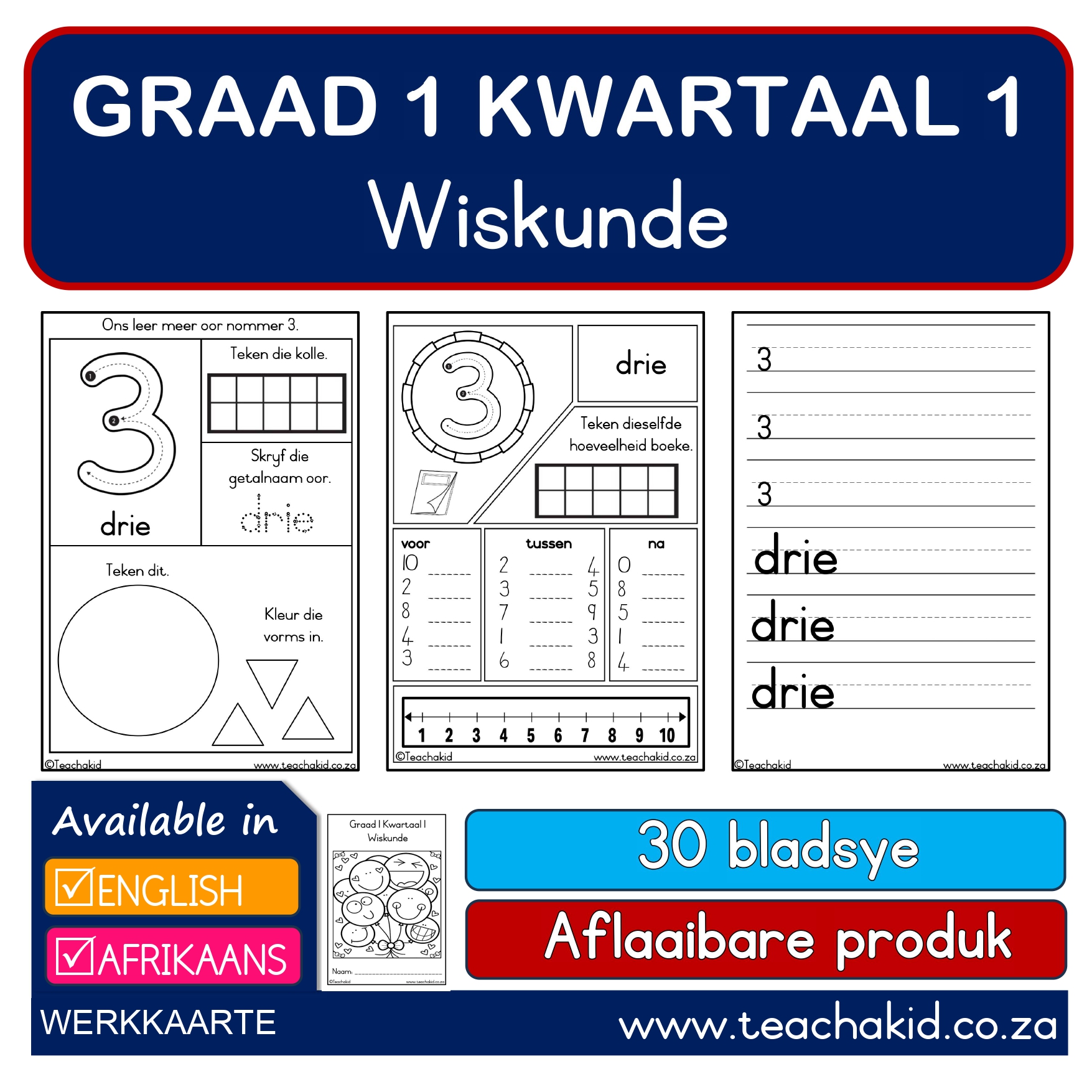 Grade 1 Term 1 Maths-Wiskunde (PDF)