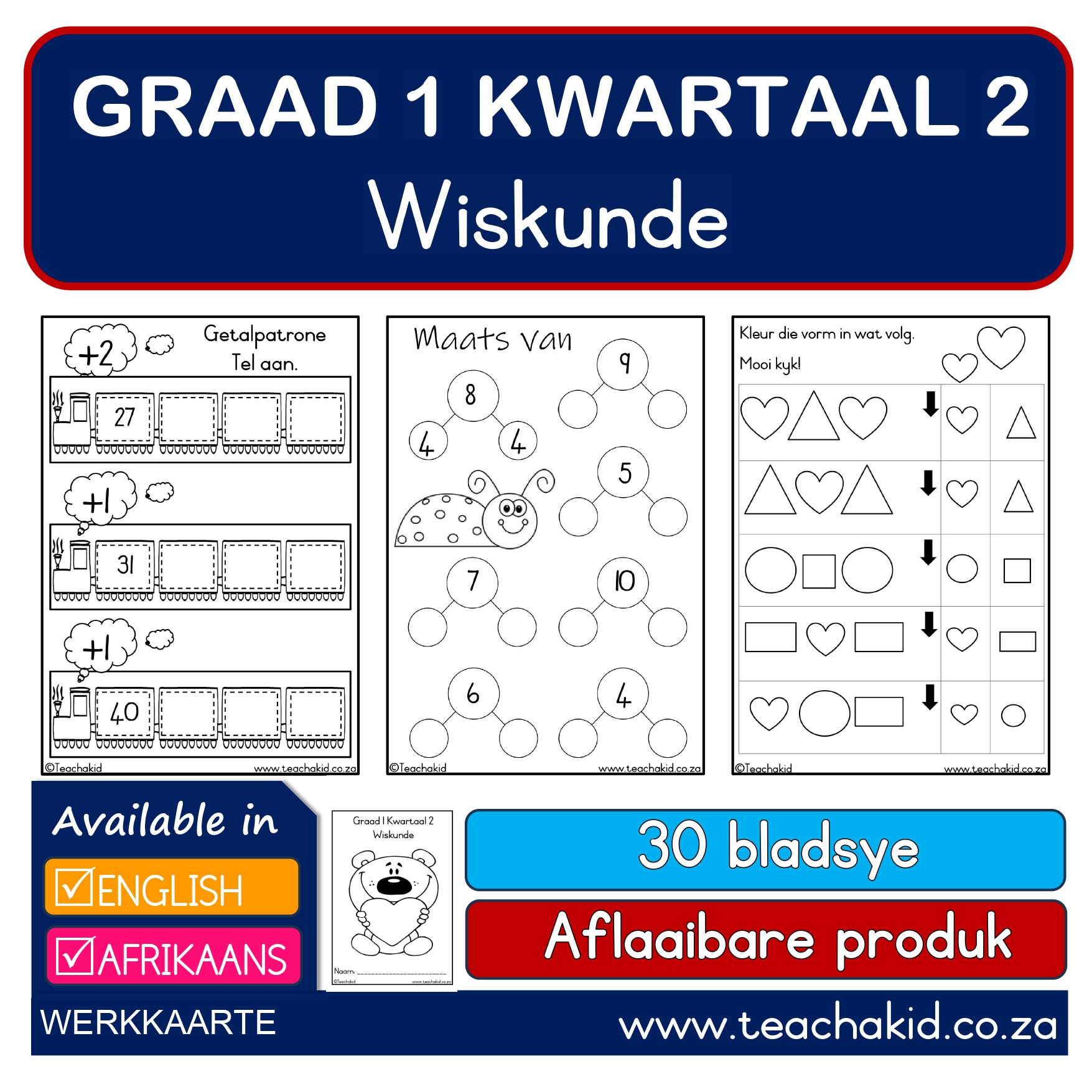 Grade 1 Term 2 Maths-Wiskunde (PDF)