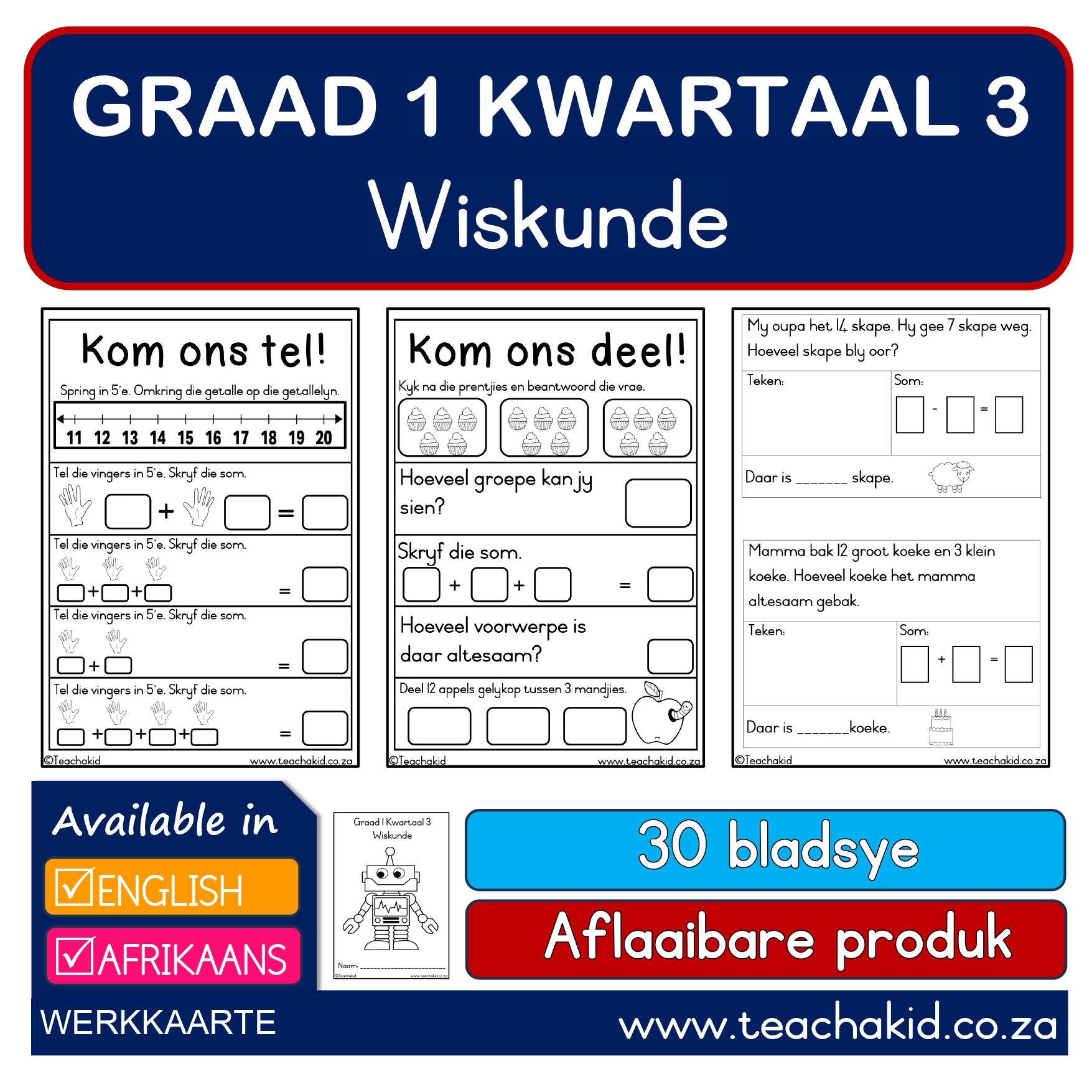 Grade 1 Term 3 Maths-Wiskunde (PDF)