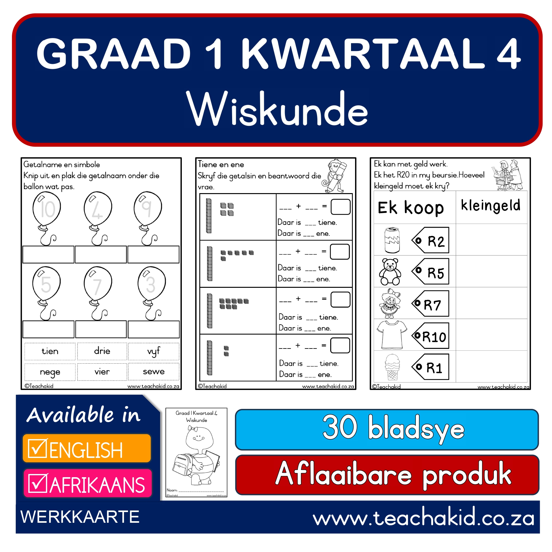 Grade 1 Term 4 Maths-Wiskunde (PDF)