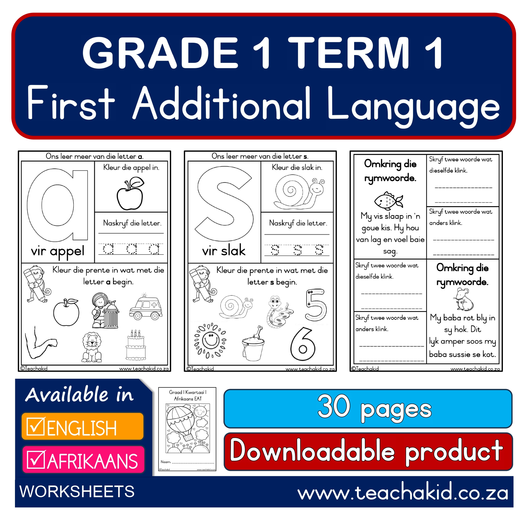Grade 1 Term 1 Additional Language-Addisionele Taal (PDF)