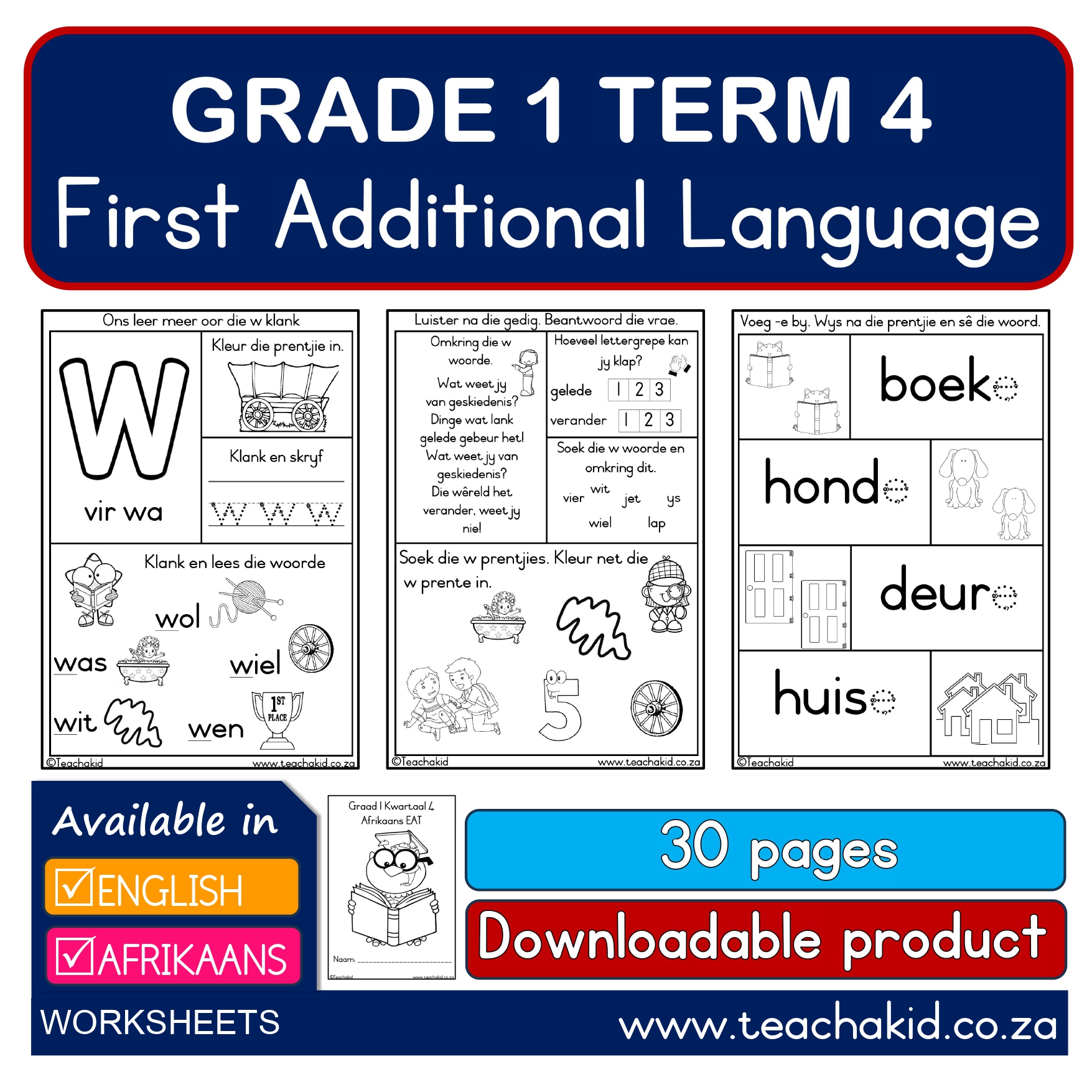 Grade 1 Term 4 Additional Language-Addisionele Taal (PDF)