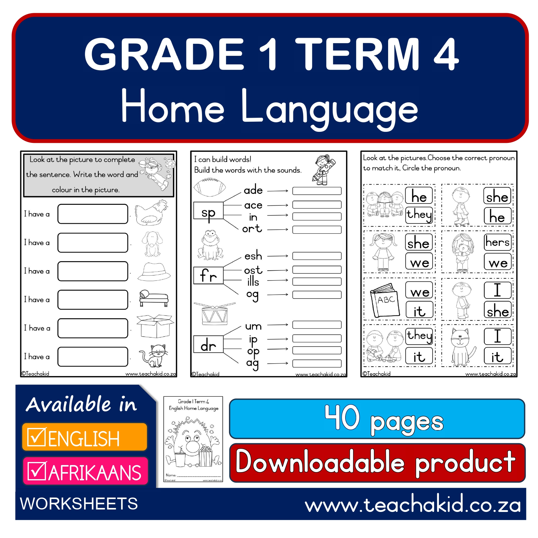 Grade 1 Term 4 Home Language-Huistaal (PDF)