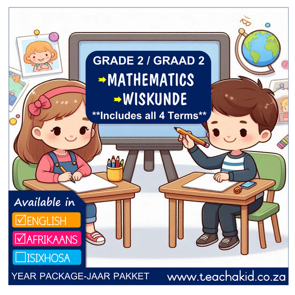 Year package Grade 2 Maths-Wiskunde (digital)