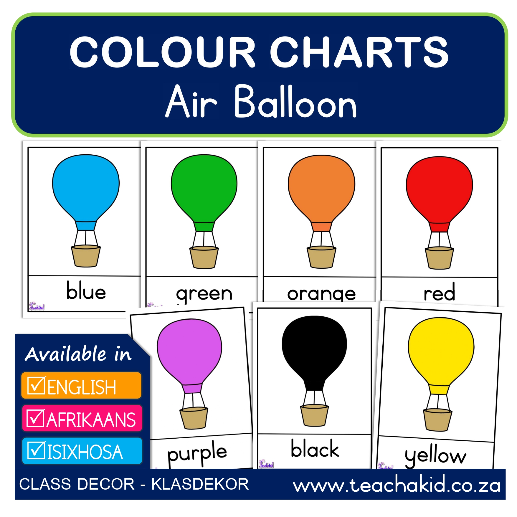 Colours Air balloon-Lugballon