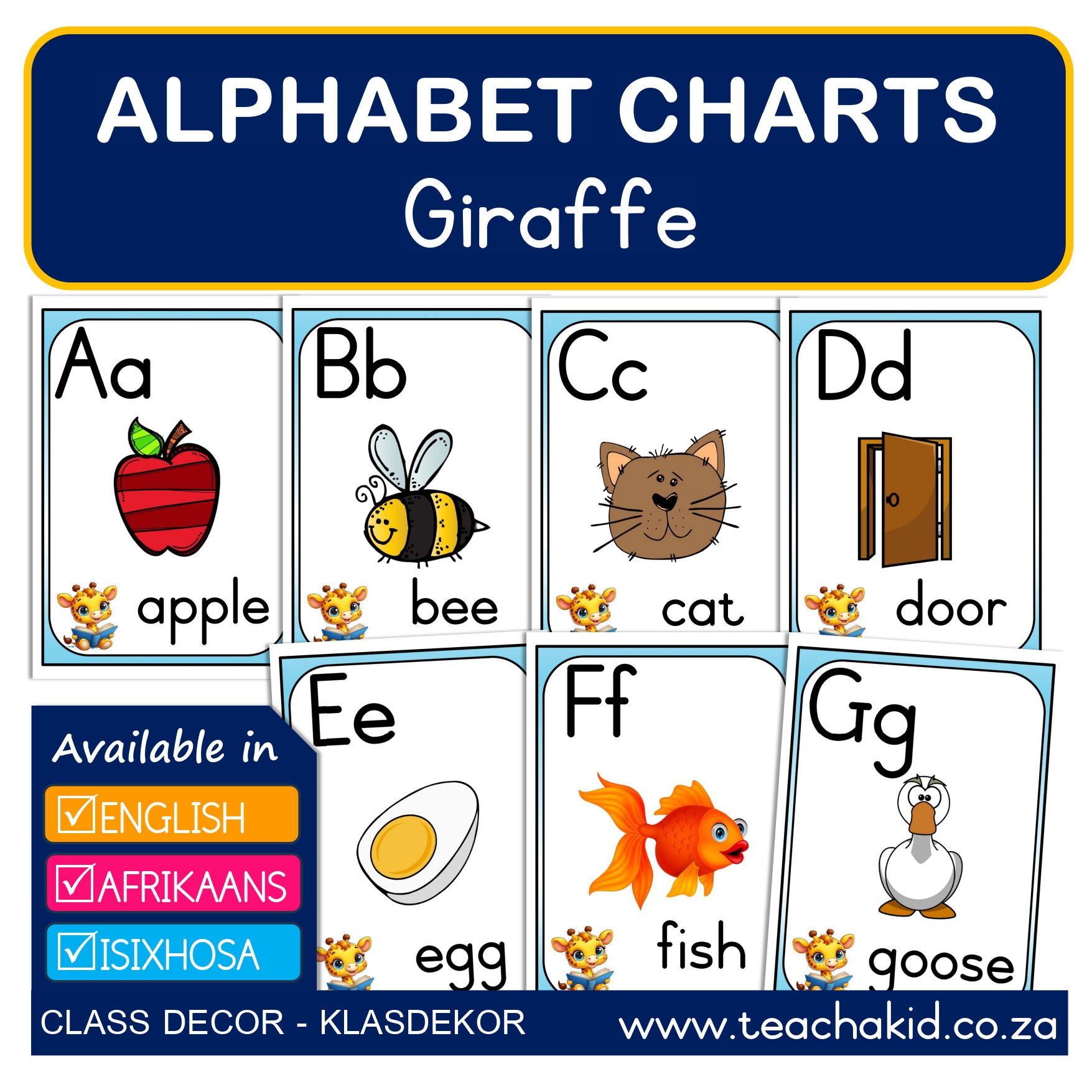 Alphabet Giraffe-Kameelperd