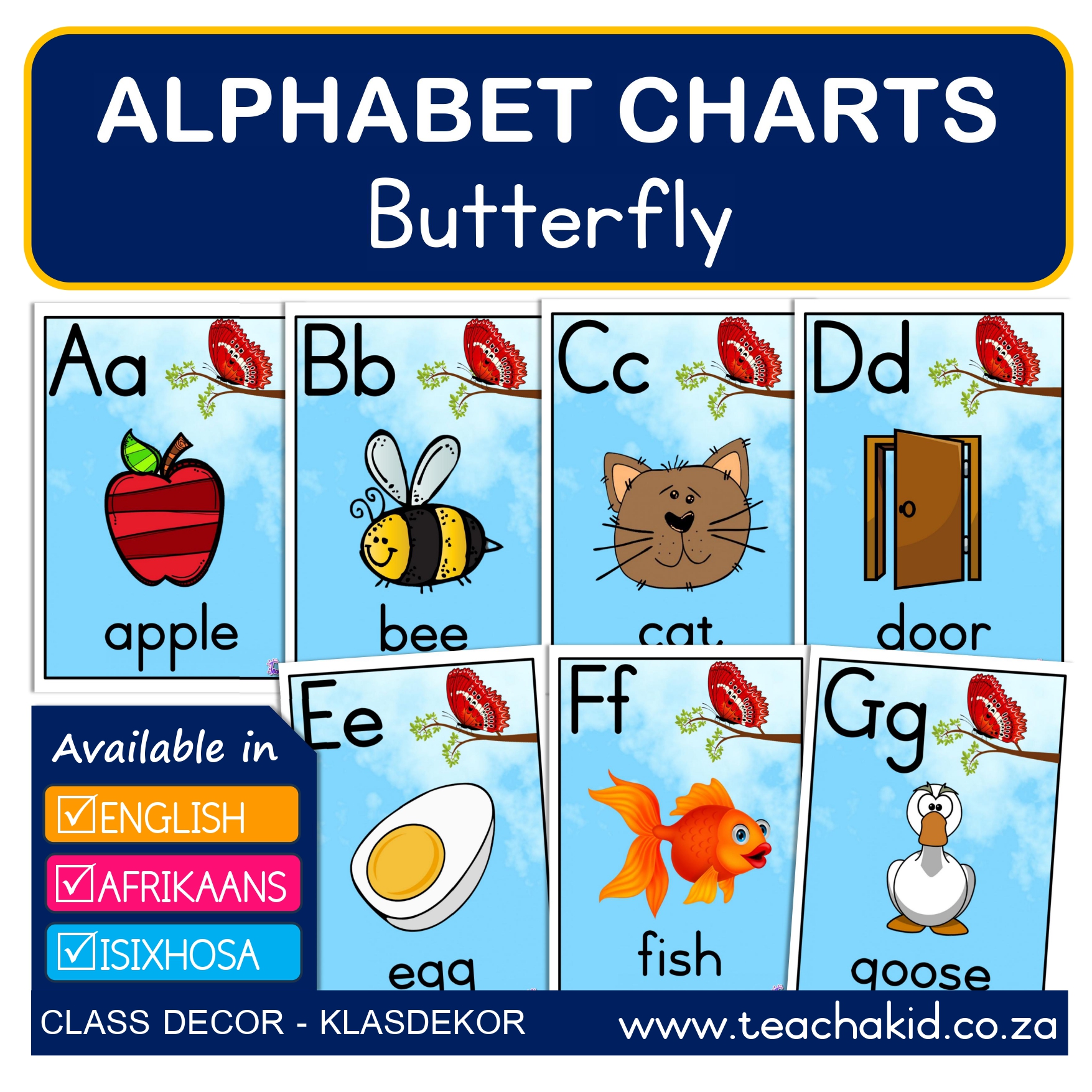Alphabet Butterfly-Skoenlapper