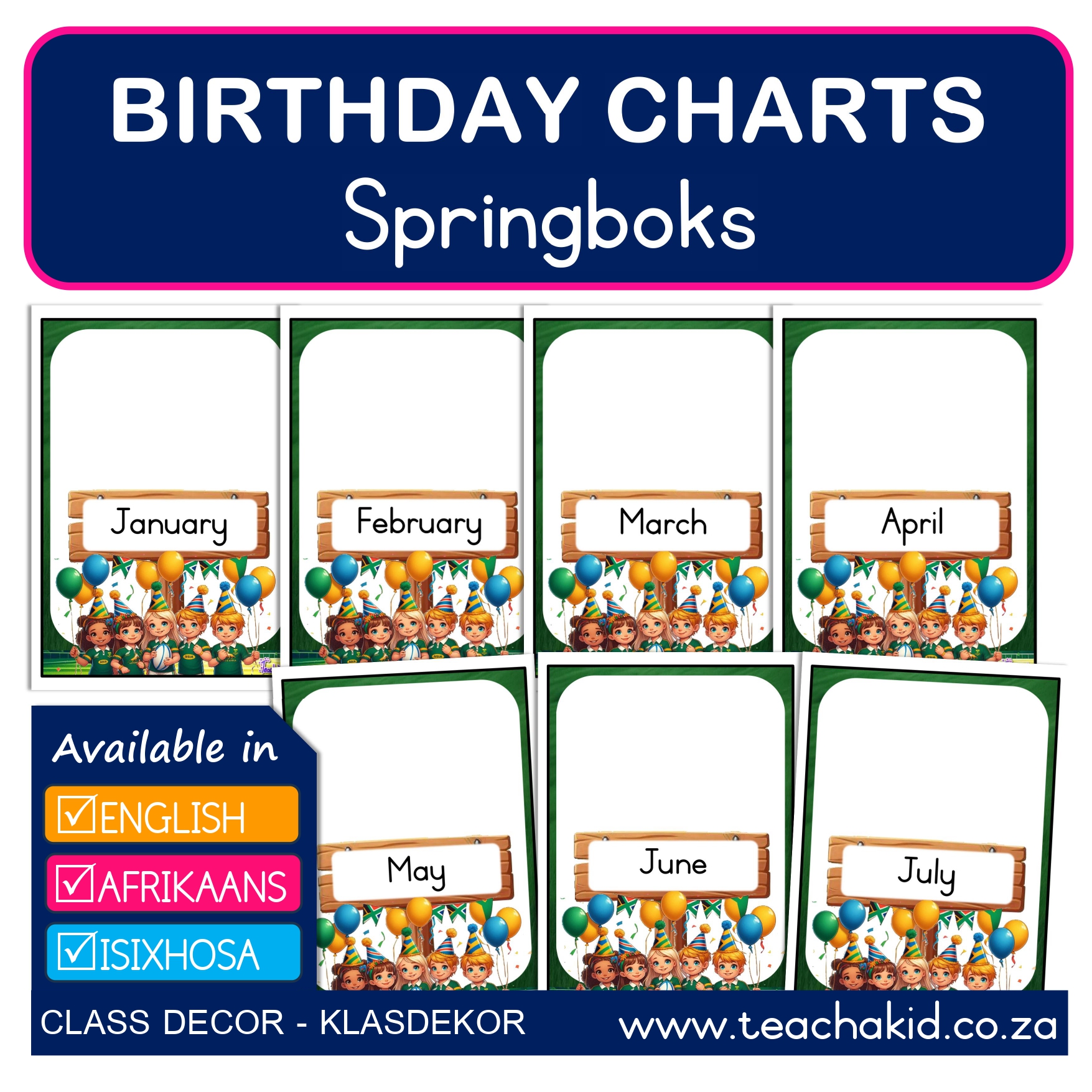 Birthdays Springboks-Springbokke