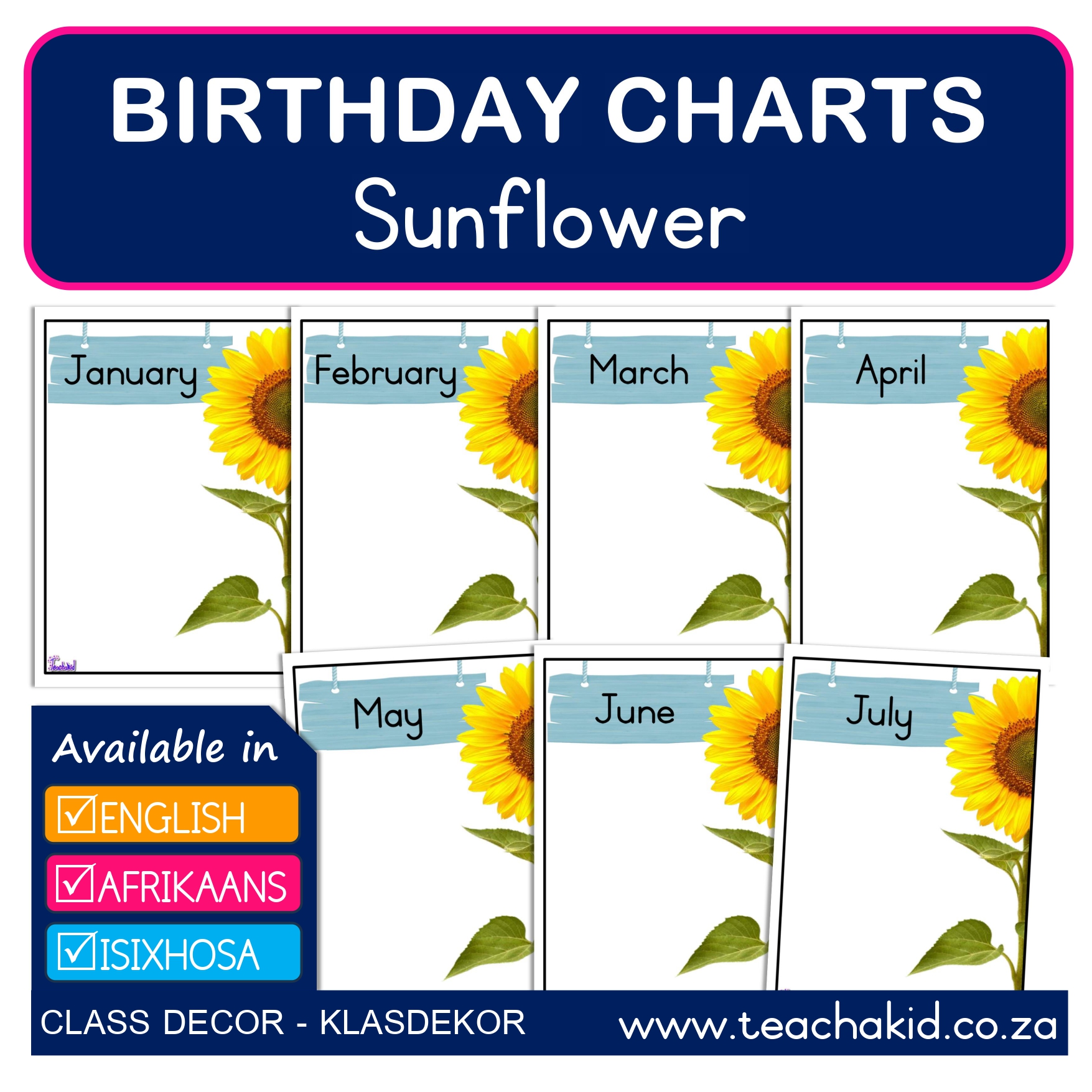 Birthdays Sunflower-Sonneblom