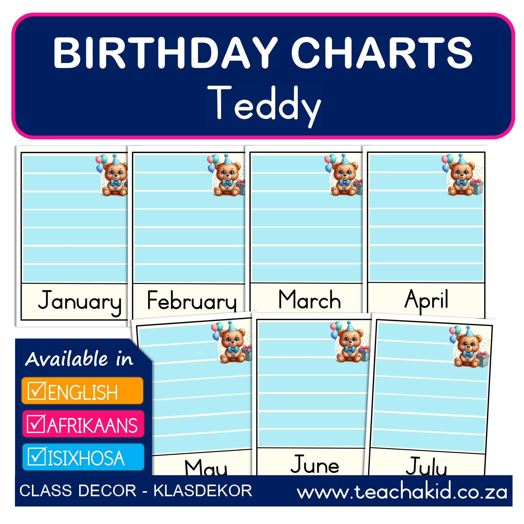 Birthdays Teddy-Teddie