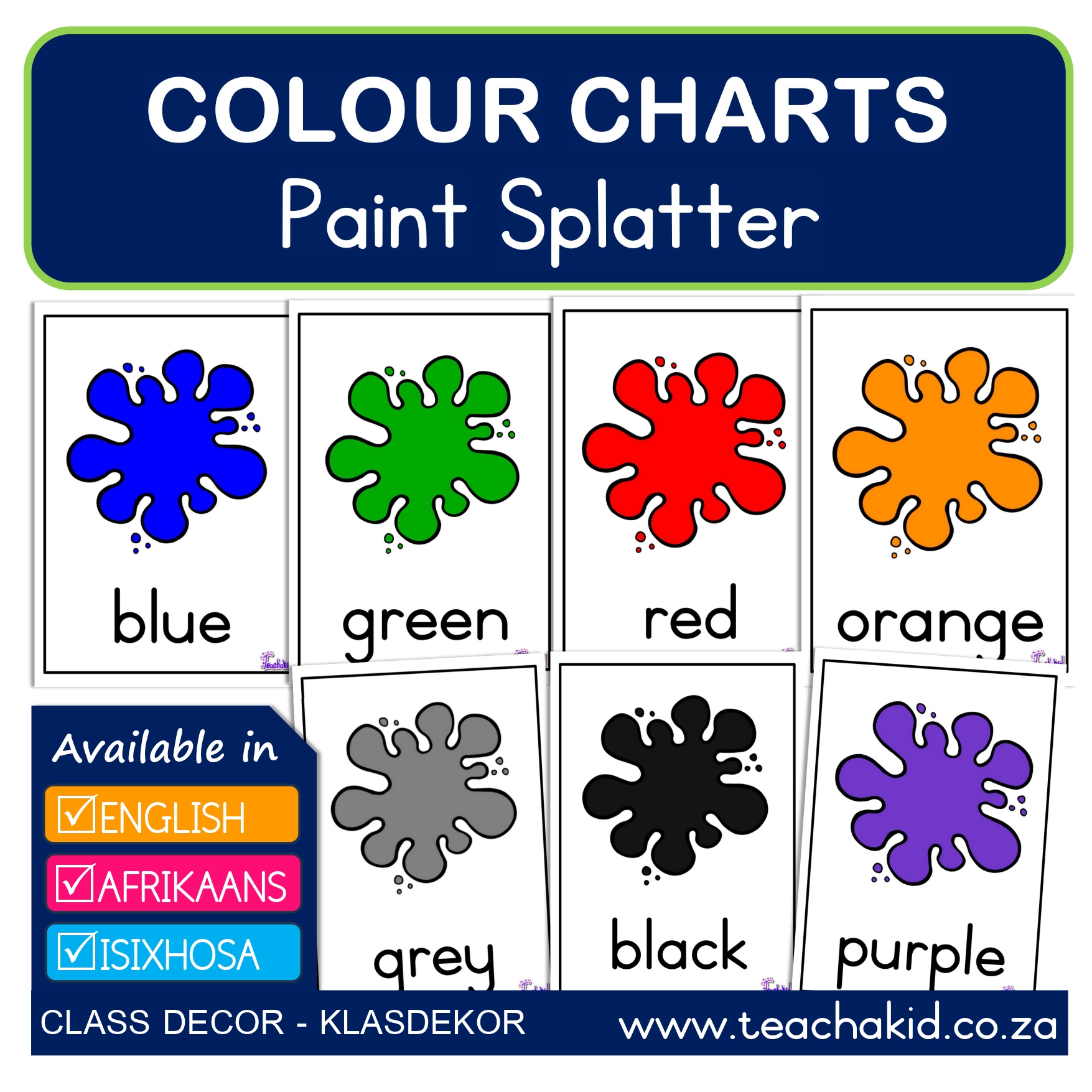 Colours Splatter paint-verf