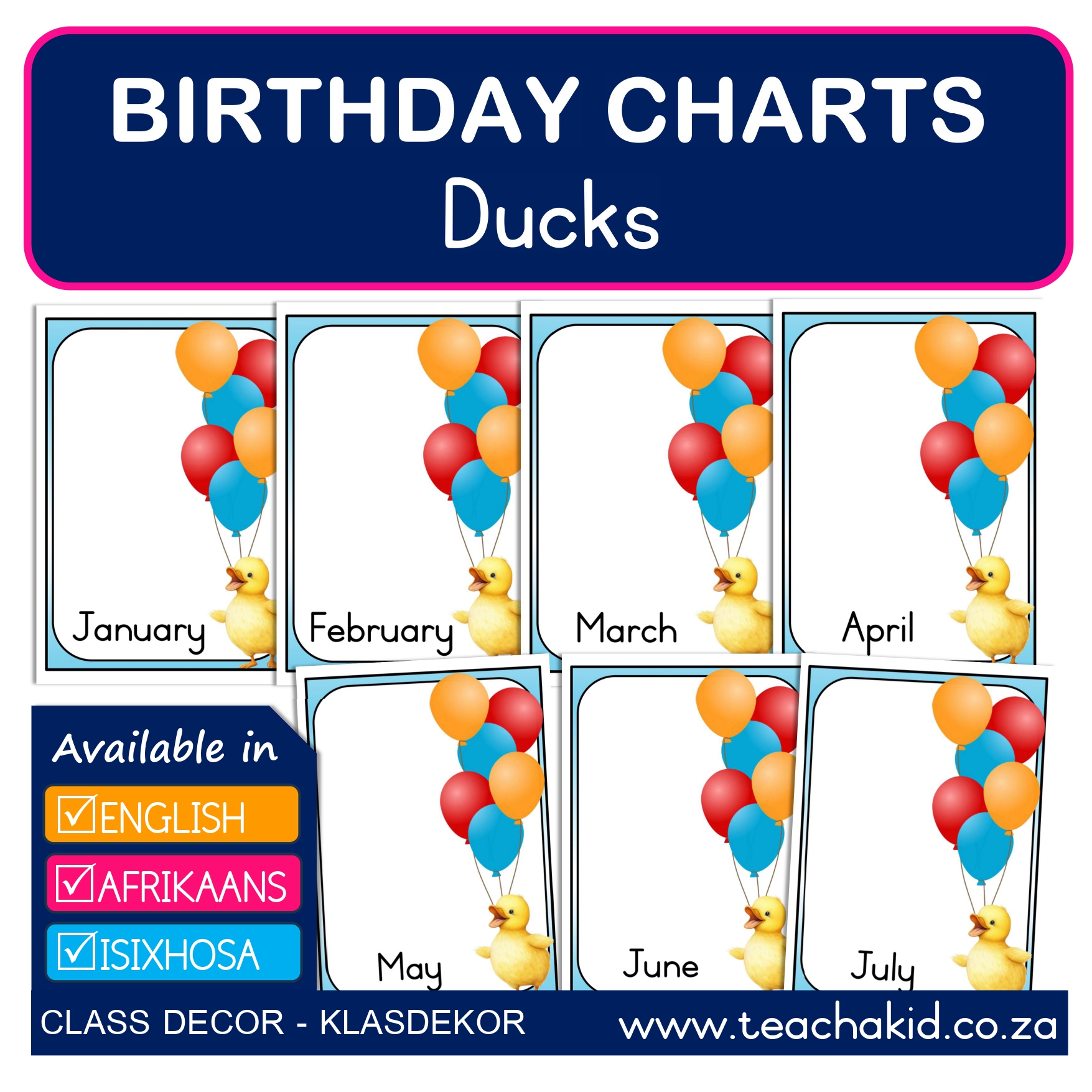Birthdays Ducks-Eendjies