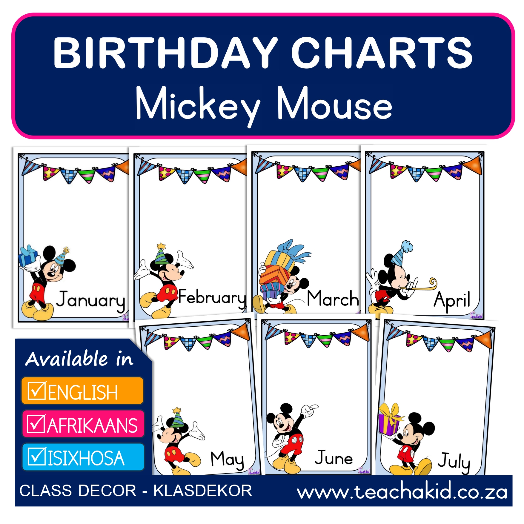 Birthdays Mickey Mouse