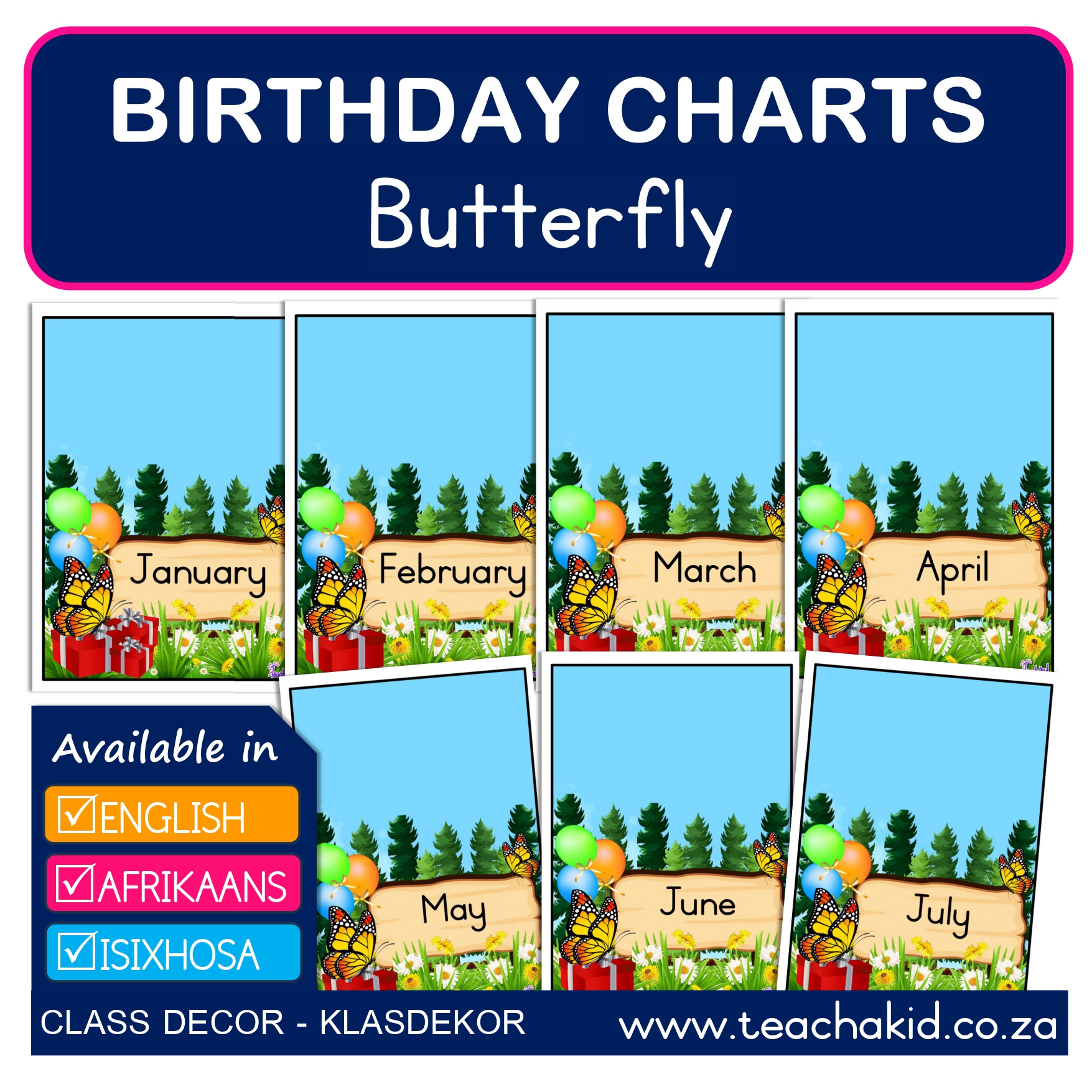 Birthdays Butterfly-Skoenlapper